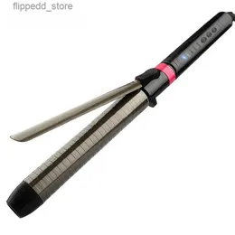 Curling Irons Modelador de Cabelo Profissional Rotativo Curling Iron Wand com Turmalina Cerâmica Anti-escaldante Ponta Isolada Styling Tool Q231128