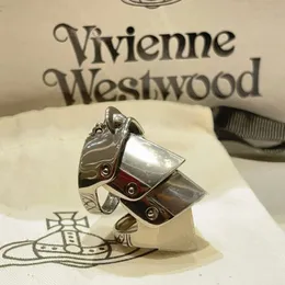 Designer vivienen Westwoods New Viviane Empress Dowager Nana's Same Saturn Four Section Armor Adjustable Ring Punk Joint Ring Couple