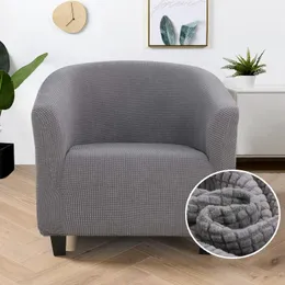 Sandalye örtü örme jakard kumaş kulüp slipcover streç koltuk kanepe mobilya koruyucusu spandeks koltuk 1pc 231127