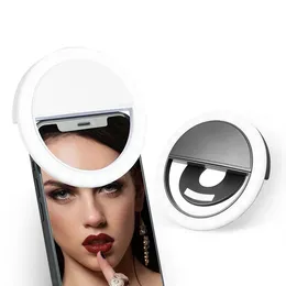 Wysokiej jakości przenośne ładowarki USB Clip Fotografia wideo telefon komórkowy LED Selfie Ring Light