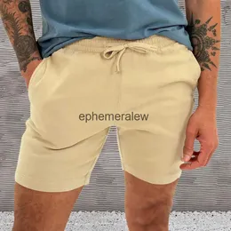 Men's Shorts 2023 New Cotton shorts Pants Male Summer Breaable Solid Color Trousers Fitness Streetwear S-4XLephemeralew