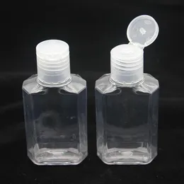 60ml Empty Hand Sanitizer Gel Bottle Hand Soap Liquid Bottle Clear Squeezed Pet Sub Travel Bottle Pgamn