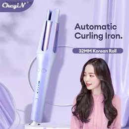 Curling Irons Automatic Curling Iron 32 Mm Big Roll Anion Ceramic Hair Curler 4-Speed Adjustable Fast Heating Fashion Styling Tools Q231129