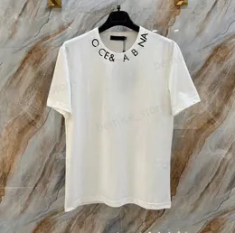 T-shirt da uomo Summer New Tees Simple Men # 039; s girocollo casual manica corta moda tendenza lettera t-shirt mezza manica all'ingrosso T230505