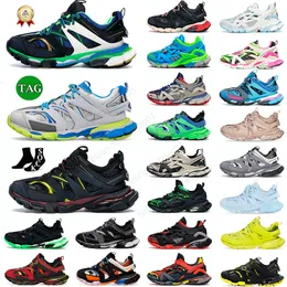 2024 OG Original Luxury Brand Men Women Casual Designer Shoes Track 3 3.0 Triple White Black Beige Sneakers Trainer Platform Nylon Platform EU36-45 with box