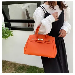 Atacado Top Original Bojin sacolas loja online 2023 Nova Fivela de Bloqueio Bolsa Feminina Portátil Moda Litchi Padrão Único Com Logotipo Real