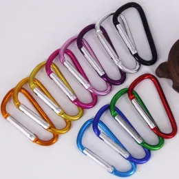 Carabiner Ring Keyrings 키 체인 야외 스포츠 캠프 스냅 클립 후크 키 체인 하이킹 알루미늄 금속 편리한 하이킹 캠핑 클립 품질