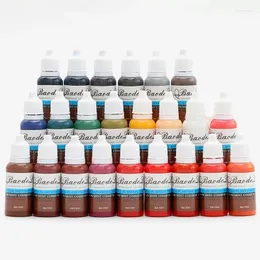 Tattoo Inks 23PCS Ink Pigment For Permanent Makeup Easy To Wear Micro Eyebrow Eyeliner Lip Body Art Beauty Supplies