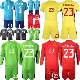 Drużyna narodowa Men Młodzież Bramkarz Argentyna 23 Agustin Marchesin Jerseys Soccer Set 23-24 Long Rleeve Juan Musso Geronimo Rulli Emiliano Martinez Football Shirt