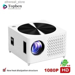 Projectors Topben K3-2 WiFi Projector Android Smart Projection TV 1920X1080P الكمبيوتر اللوحي المحمول MILLOT