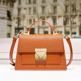 الأكياس المسائية حقيبة الكتف الجلدية السيدات 2023 ميني المعادن اللوحات اللوحات Crossbody حقيبة يد Bolso Women Women Bebag