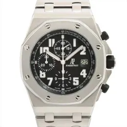 Audemar Pigue Steel Watch Royal Oak Luxury Watches Royal Oak Offshore 25721st Oo.1000st.08 SS Black Dial Links2