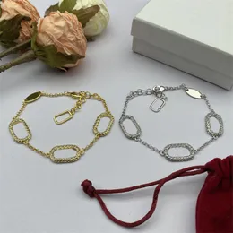 Designer de luxo jóias mulher pulseiras va corrente pulseira carta luxo pulsera senhoras correntes ornamentos meninas acessórios presente braçadeira