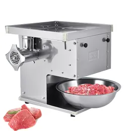 Desktop Meat Cutting Machine Stainless Steel Meat Cutter Slicer Commercially Available Meat Grinder 220v