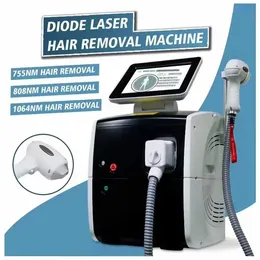 Сильный эффект 808 755 1064 Оборудование для удаления волос Диодная лазерная депиляция CE Безболезненная система Ice Point Салон для укрепления кожи для всех типов кожи