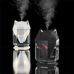 600 ml Wolf Air AirfiFier USB Electric Aroma eterisk olja Diffusor Portable Cool Mist Sprayer With LED Light for Home Office