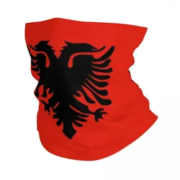Scarves Albania Flag Albanian Bandana Neck Cover Printed Balaclavas Magic Scarf Outdoor Headband Running For Men Women Adult Washable