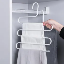 Pants New Multifunctional S Type Storage Rack Pants Organizer Pant Scarf Skirt Belt Hanger Wardrobe Space Saver Household Products