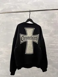 メンズフーディーズスウェットシャツCHデザイナー衣料フーディーハートCro Cro Cross Off Off Off Off Black Plush Seater Streetwear Chromes Bhd