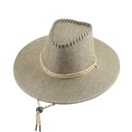 Cowboyhut Western Cowboy Cowgirl Cowboyhüte Breite Krempe Casual Vintage Outdoor Hüte für Frauen Mann Hut Sombrero Sombrero Hombre