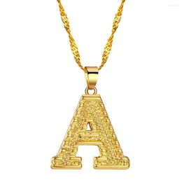 Choker WANGAIYAO A-Z Small Letters Necklaces Women/Girl Gold Color Initial Pendant Thin Chain English Letter Jewelry Alphabet Gift