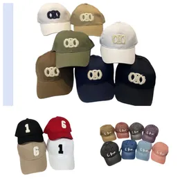 Högkvalitativ lyxbroderi hattar sport kepsar designer baseball hattar unisex casquette framåt cap gata hattar justerbar passform 22 färg