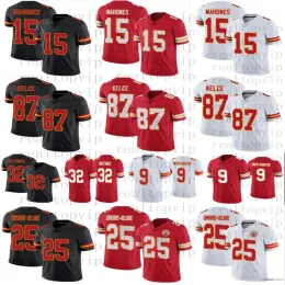new coming 9 JuJu Smith-Schuster Football jersey 15 Patrick Mahomes MENS WOMENS YOUTH 87 Travis Kelce Jerseys 25 Chiefes Clyde Edwards-Helai