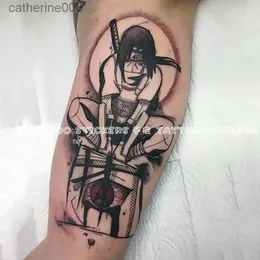 Tatuaże w kolorze naklejki na rysunek 20 arkuszy kreskówek anime wodoodporne tymczasowe fałszywe tatuaż naklejka kwiat ramię kobiety faux tatouage art tatuagem adesiva set hotl2
