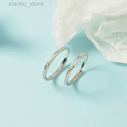 Bandringe Neuer Steinmuster-Paarring mit verstellbarer Öffnung für Mädchen und Jungen Einfacher Ring für die koreanische Version Einfacher und kalter Stil für Studenten