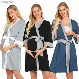 Maternidade Tops Tees Robe de Maternidade Mulheres Grávidas Enfermagem Pijama Pijama Pijamas Ropa Mujer Embarazada PremamaL231128