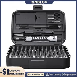 Schraubendreher KINDLOV 130-in-1-Schraubendreher-Set, Präzisions-Schraubendreher-Set, CRV-Magnet-Torx-Bits für Telefon, Laptop, Haushaltsreparatur, Handwerkzeuge