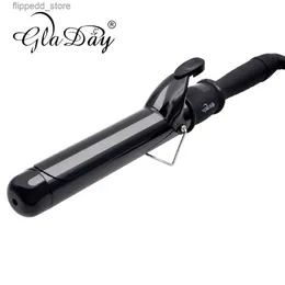 Curling Irons Ceramic Hair Curler 38mm Hair Styling Tools LCD Curling Iron Digital Magic Curling Wand Irons Q231128