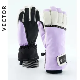 Ski Gloves VECTOR Ski Gloves Waterproof Gloves with Touchscreen Function Snowboard Thermal Gloves Warm Snowmobile Snow Gloves Men Women 231127