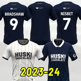 23 24 Millwall Futbol Formaları Afobe Mitchell Ana Sayfa Bradshaw Flemming Malone Futbol Gömlek Burey Bennett Voglsammer Saville Honeyman 2023 2024