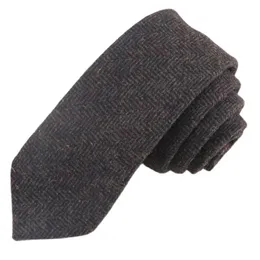 Krawaty szyi 1pcs/Lotmen's Brown Faily Pintripe Wool Tiew Wysokiej jakości atmosfera bardzo dżentelmena/Mała liczba 231128