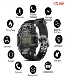 EX16S Smart Watches Bluetooth Waterproof IP67 Smartwatch Relogios Pedometer Stopwatch Wristwatch FSTN Screen Watch For iPhone Andr2790950