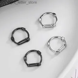 Stud Lutaku Unikalne projektowanie okrągłe koła kolczyki dla kobiet małe kolczyki w stylu bezpieczeństwa obręcze minimalne biżuterię YQ231128