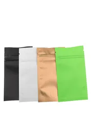 710cm Colored Frosted Reclosable Aluminum Foil Zipper Packing Bag Mylar Zip Lock Packing Pouch Food Storage Pouch 200PcsLot3848132