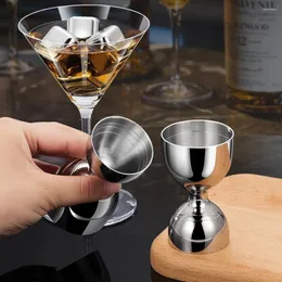 Cups Saucers Wine Measuring Cup Stainless Steel Cocktail Jigger With Scale Pouring Tool For Kitchen Bar