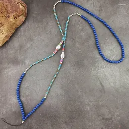 Keychains Crystal Beads Chain White Wood Långt halsband Rem LANYARD U DISK ID ARBET KORT MOBILTELTER HANNH HANG ROPE