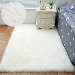 Tappeti Tappeto Peluche Tappeto Camera da letto Pavimento Soffici Morbidi Tappeti caldi Tappeti antiscivolo Decorazioni per la casa Moda Shaggy Camera da letto per interni Dropshipping