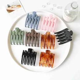 Clamps Acrylic Hair Claws Matte for Women Clips Crab Clamps Ponytail Holder Duckbill Hairpins Girls Barrettes Fashion Hair Accessories zln231128