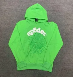 Pullover Red Sp5der Young Thug Angel Hoodies Men High Quality Shoe Printing Spider Web Sweatshirts Jkii8688143