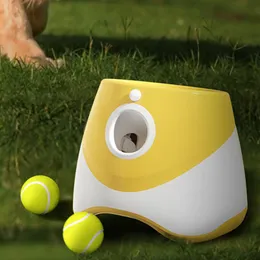 Toys Ball Launcher Dogs Pets Automatic Throw Bouncy Ball Training Puppy Interactive Toy Cat Tennis Ball Machine Chihuahua Supplies