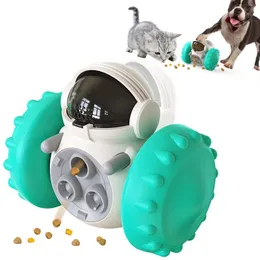 장난감 새 애완 동물 공급 장치 장난감 자동차는 천천히 누출 된 음식 음식 스윙 개 액세서리주기에 juguetes para perro jouet chien