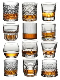 Kieliszki do wina kryształowy whisky szklany staromodny whisky koktajl Brandy idealny prezent dla par piwo w stylu rumu szklanki 11.28