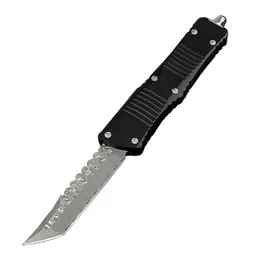 New Arrival High End VG10 Damascus Steel AUTO Tactical Knife CNC Aviation Aluminum Handle Outdoor Camping Hiking Survival Knives with Nylon Bag