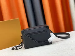Bolsa portátil masculina e feminina de alta qualidade, bolsa de couro em relevo, bolsa de flores vintage, bolsa de cartão carteira multifuncional M44735