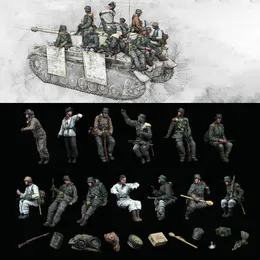 Military Figures 1/35 Resin Model Figure Kits GK 13 PeopleNo TankMilitary ThemeUnassembled And Unpainted354C 231127