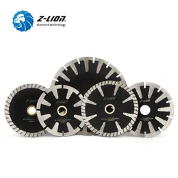 Parts ZLION 1PC 115/125/180mm Diamond Concave Saw Blade Protection Teeth Concrete Granite Marble Stone Cutting Disc For Angle Grinder